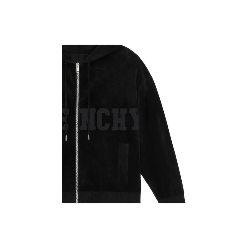 Givenchy Logo Detailed Zip Up Hooded Jacket-2