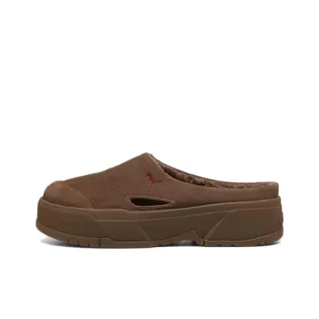 PUMA Anti Slip Wear Resistant Low Top Casual Shoes Women's Brown