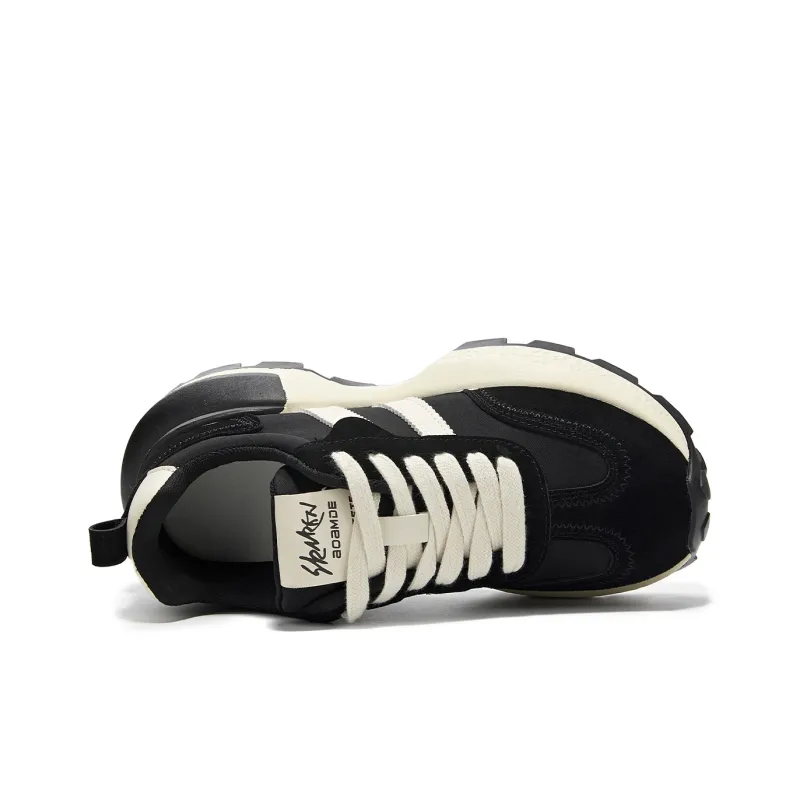 La Chapelle Wear-Resistant Height Increasing Low-Top Chunky Sneakers Women's-2