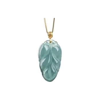 Run Ding Ice Glutinous Jadeite Necklaces Women's