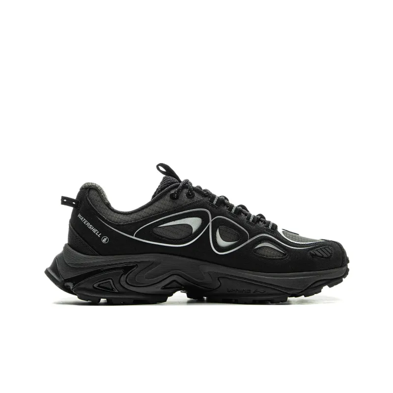 LiNing Rebound Slip Resistant Mid Top Casual Shoes Unisex Black Gray-1