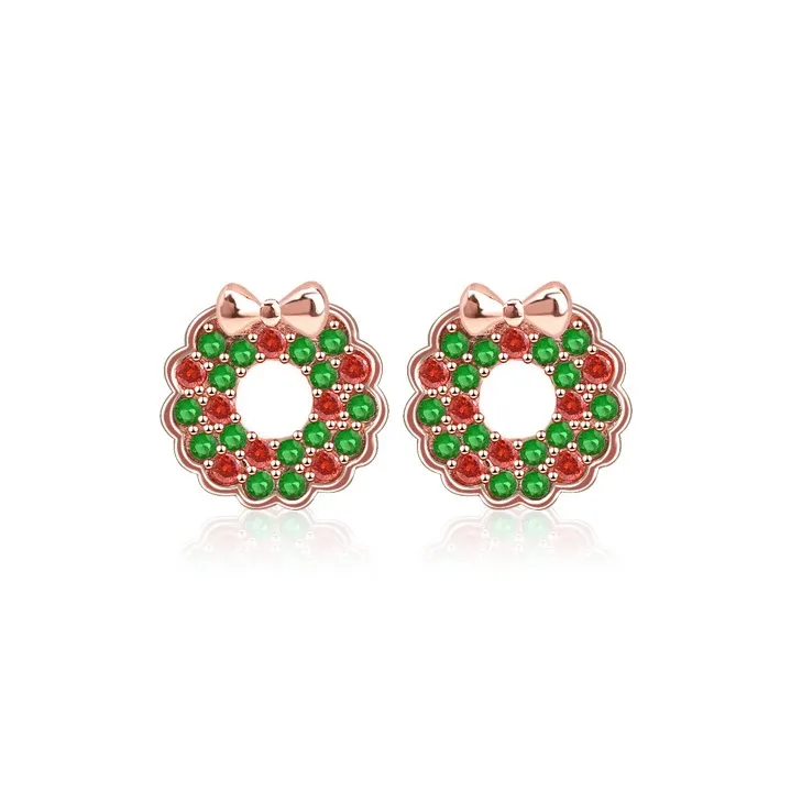 KEMLAIDA 925 Sterling Silver Stud Earrings Women's-0