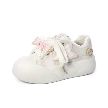 CHERRY&KALIKA Slip Resistant, Abrasion Resistant, Height Adjustable, Thermal Low Top Casual Shoes Women's