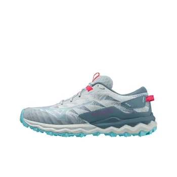 Mizuno Wave Daichi 7 Cushioned Slip-Resistant Low-Top Running Shoes Women's Light Blue