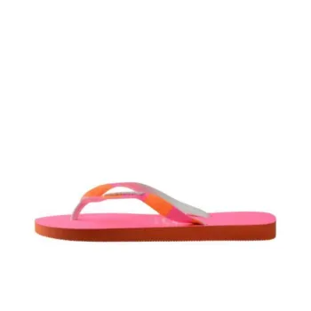 Havaianas Rubber Sole Abrasion Resistant Flip Flops Women's Pink