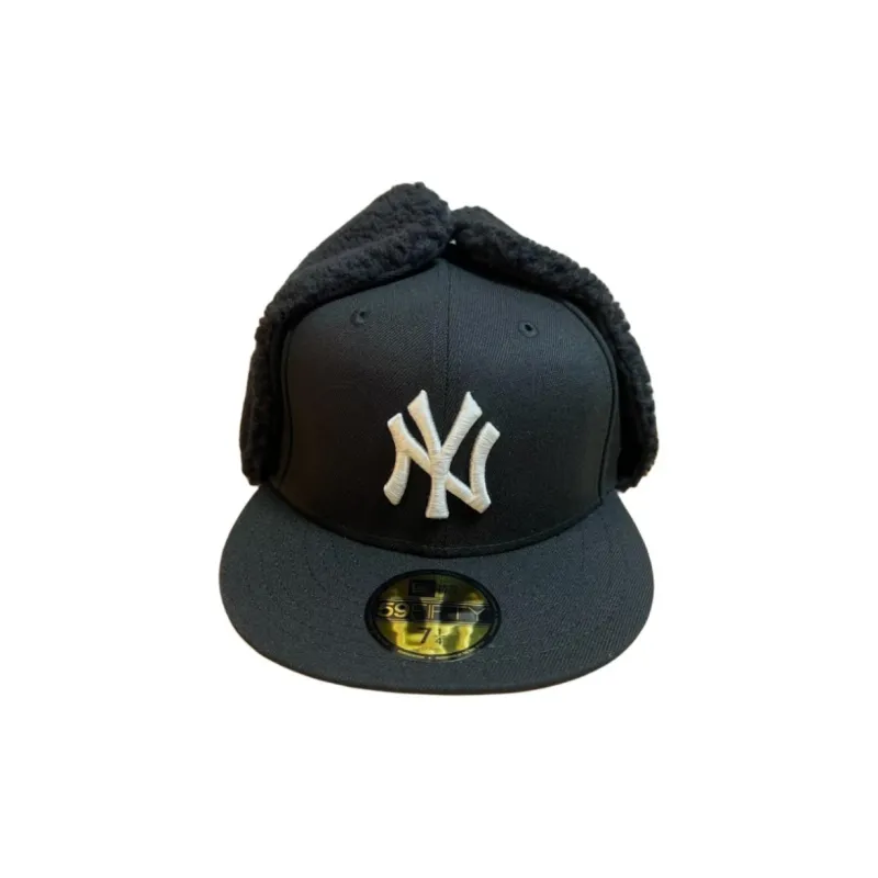 New Era Polyester Trapper Hats Men's Black-1