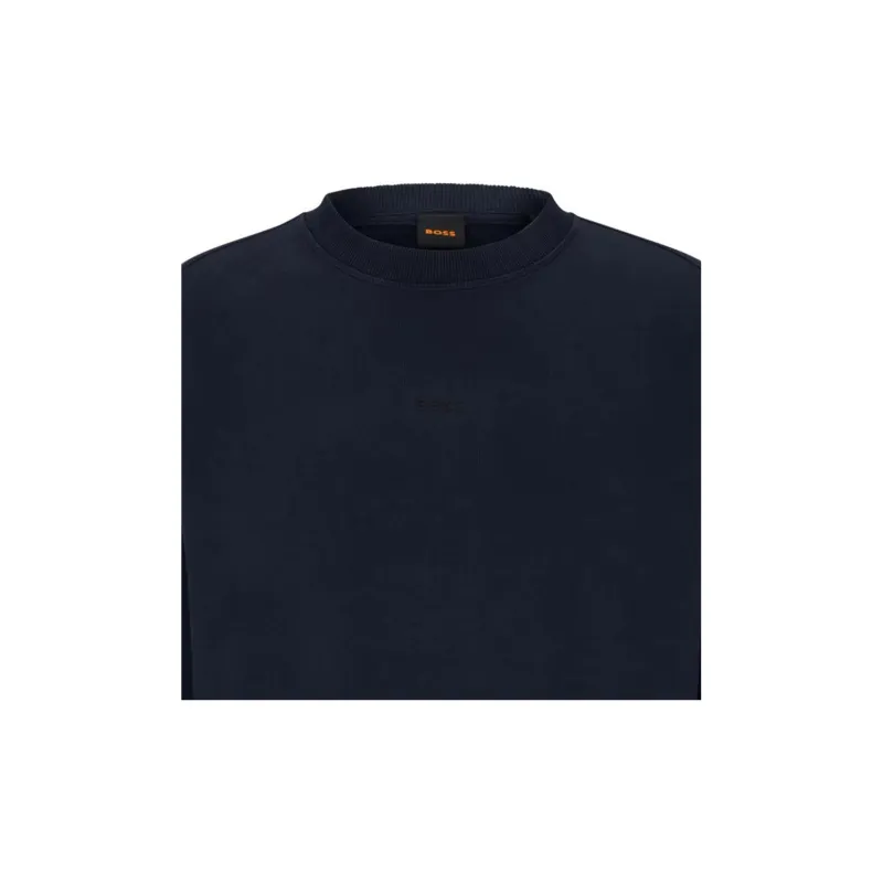 HUGO BOSS Logo Embroidered Crewneck Sweatshirt-5
