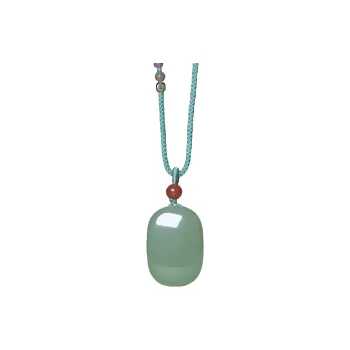 Ingenuity Hetian Jade Necklaces Pale Greenish White Jade Unisex