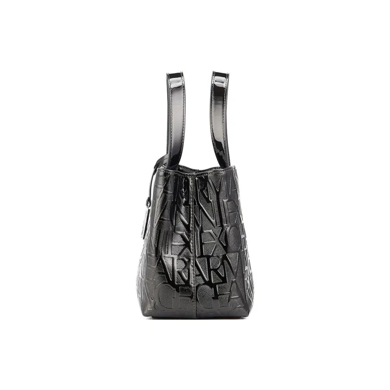 ARMANI EXCHANGEAE PU Bucket Bag, Shoulder Bag, Crossbody Bag, Handbag Women's Black-2