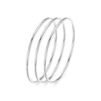 Fortune Gold Sterling Silver Bangles Women's