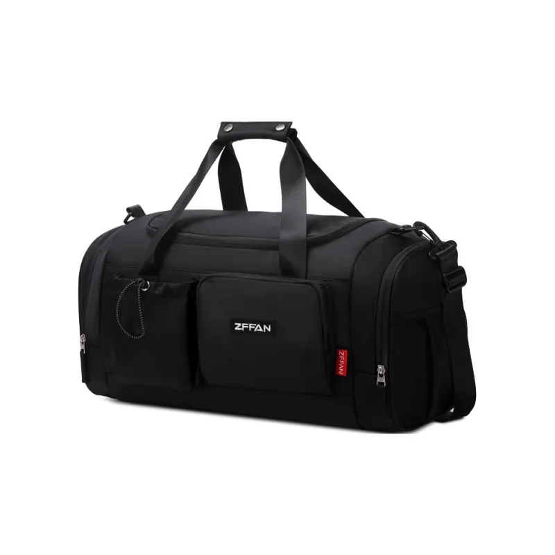 ZUOFEIFAN Nylon Travel Bag Unisex Beige Black/Mint Green . Jasper-16