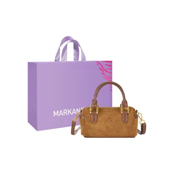 MARKANGARO Velour Crossbody Handbags Regular Women's Brown