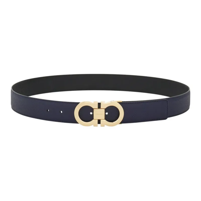 Ferragamo Reversible Gancini Belt-0