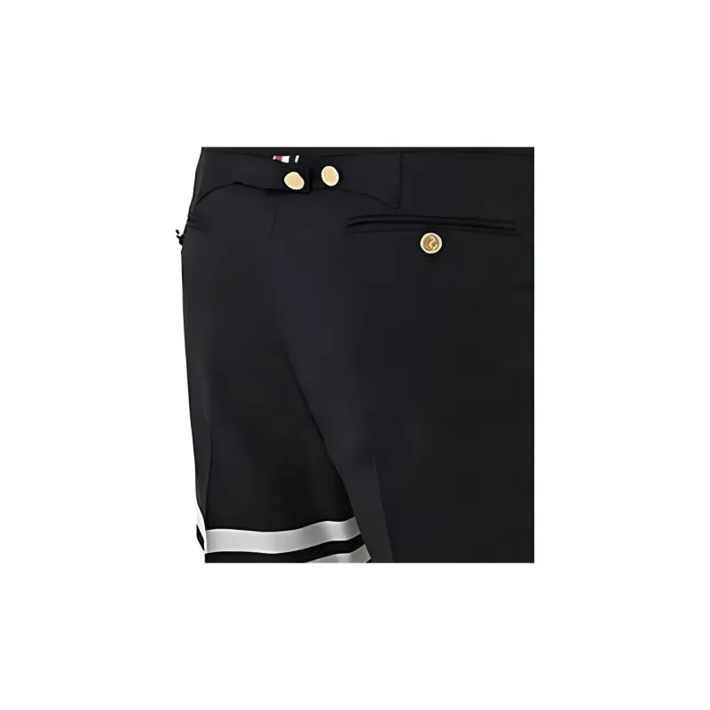 THOM BROWNE 4 Bar Striped Detail Trousers-6
