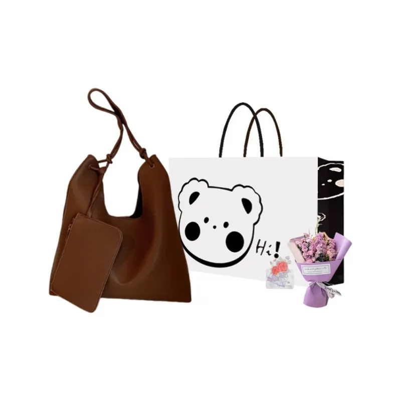 NX DOUGHNUT PU Tote Bag, Shopping Bag, Shoulder Bag Regular Women's Black/Gray/Brown-18