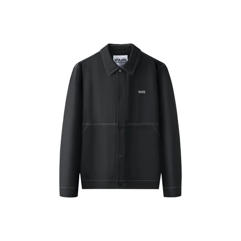 FAIRWHALE Jackets Coats Men's Pure Black-1
