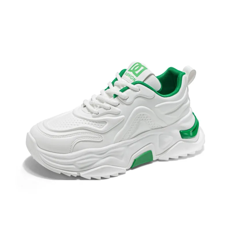PNKE Anti-Slip And Wear-Resistant Height Increasing Low-Top Chunky Sneakers Men's-1