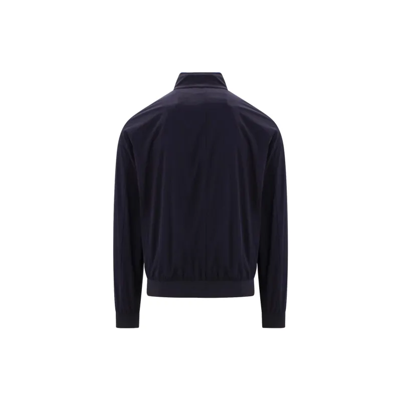 Moorer Zip-up Long Sleeved Bomber Jacket-1
