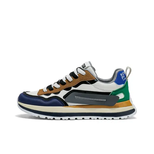 Team Bees Wear Resistant Slip Resistant Low Top Chunky Sneakers Men's