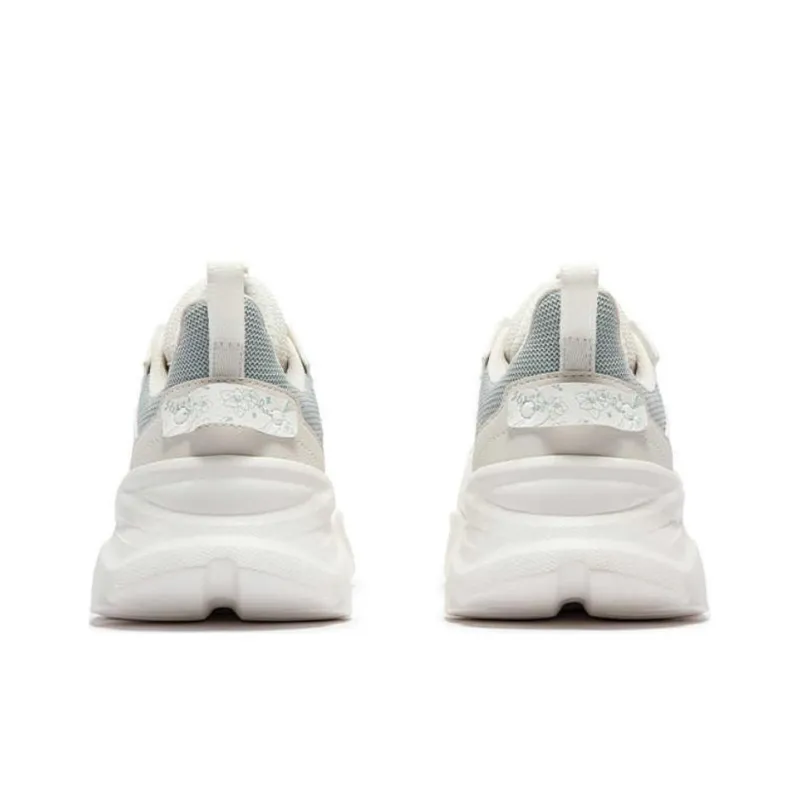 361° Life Collection Anti Slip Wear Resistant Low Top Casual Shoes Women's White Green-3