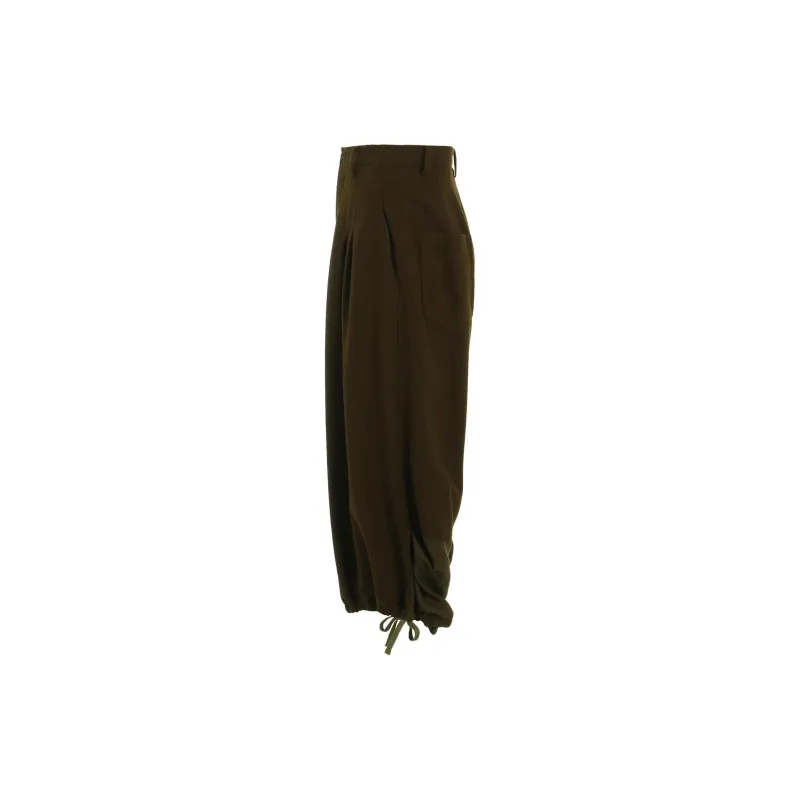Yohji Yamamoto Y's FW24 Casual Pants Women's Khaki-3