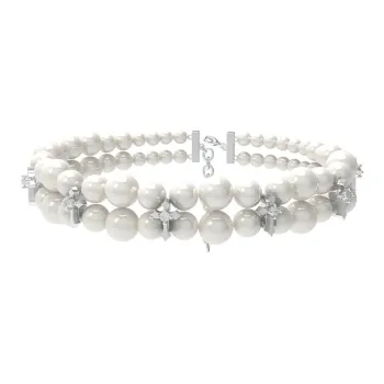 KING OF BLING Alloy, Faux Pearl Necklaces Unisex Year Of The Snake Good Luck
