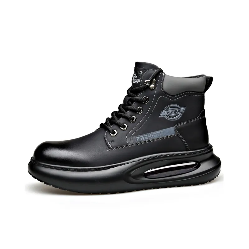 Take a break Martin Boots Men Black/Yellow/Khaki-0
