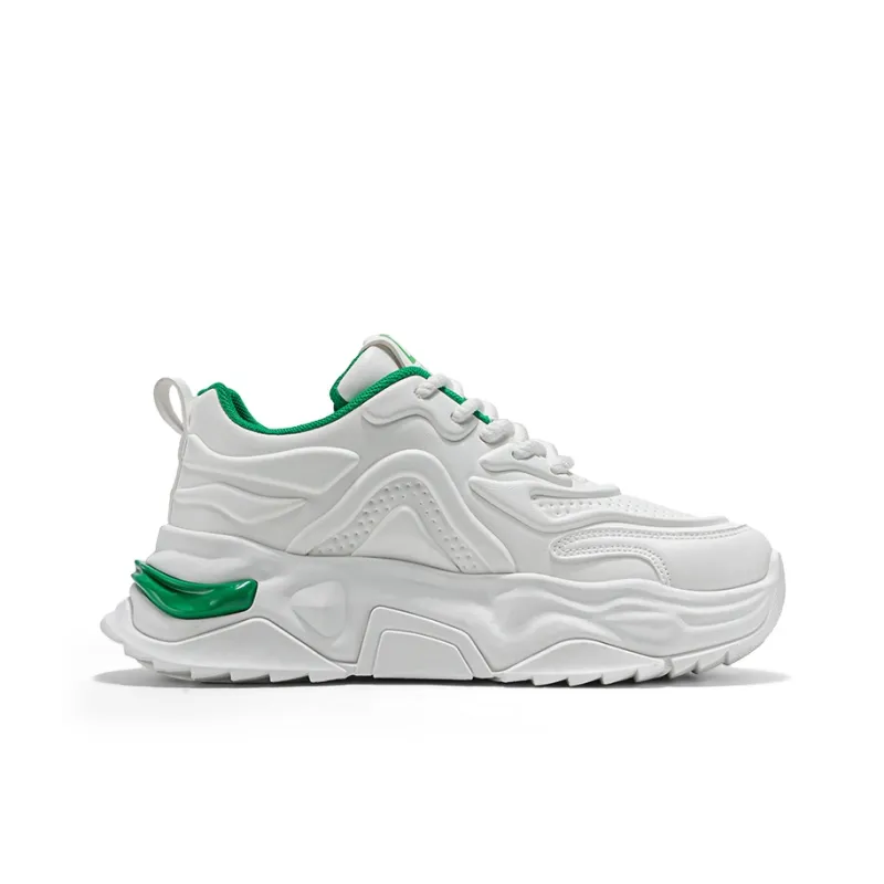 PNKE Anti-Slip And Wear-Resistant Height Increasing Low-Top Chunky Sneakers Men's-2