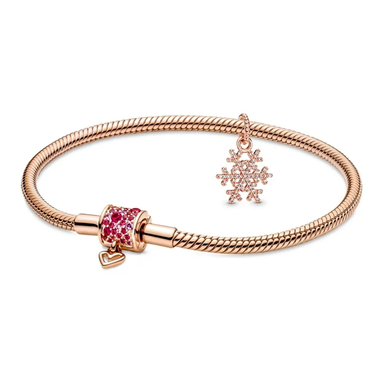 Pandora Copper Silver Alloy Bracelets Unisex-19