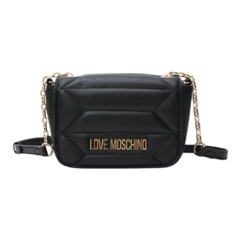 LOVE MOSCHINO Sheepskin Crossbody Bag Shoulder Bag Small Size Women's Black