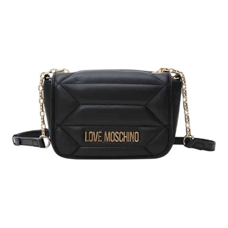 LOVE MOSCHINO Sheepskin Crossbody Bag Shoulder Bag Small Size Women's Black-0