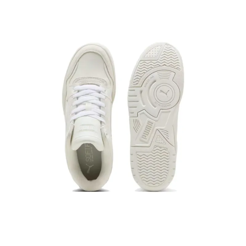 PUMA REBOUND Anti Slip Wear Resistant Low Top Skateboard Shoes Unisex Beige-3