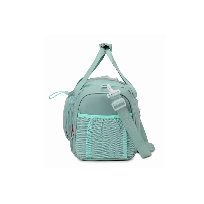 ZUOFEIFAN Nylon Travel Bag Unisex Beige Black/Mint Green . Jasper-9