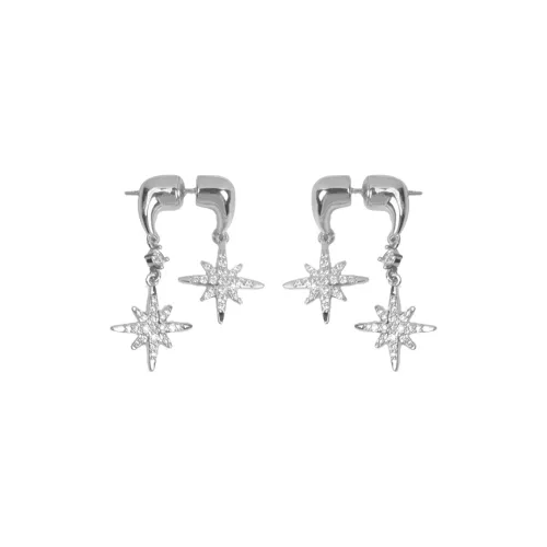 KING OF BLING Copper, Zircon Stud Earrings Unisex Year Of The Snake Good Luck