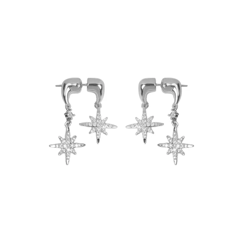 KING OF BLING Copper, Zircon Stud Earrings Unisex Year Of The Snake Good Luck-0