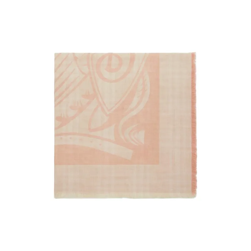 Burberry Wool, Polyamide Knit Scarves Women's Pink-1