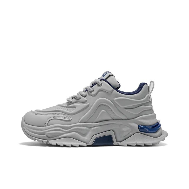PNKE Anti-Slip And Wear-Resistant Height Increasing Low-Top Chunky Sneakers Men's-14