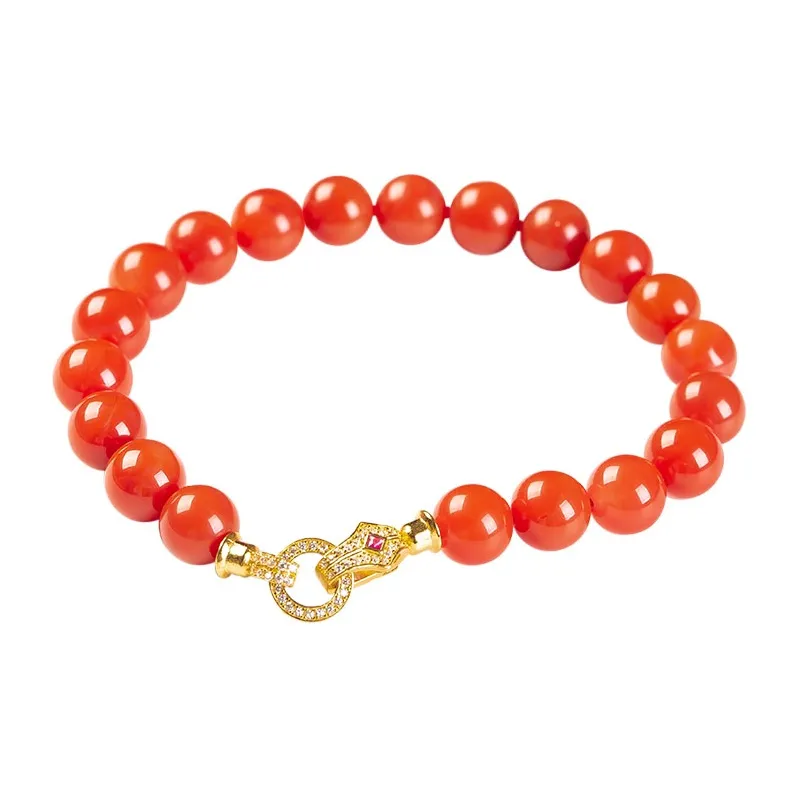Execute The Blessing Southern Red Agate Bracelets Unisex-0