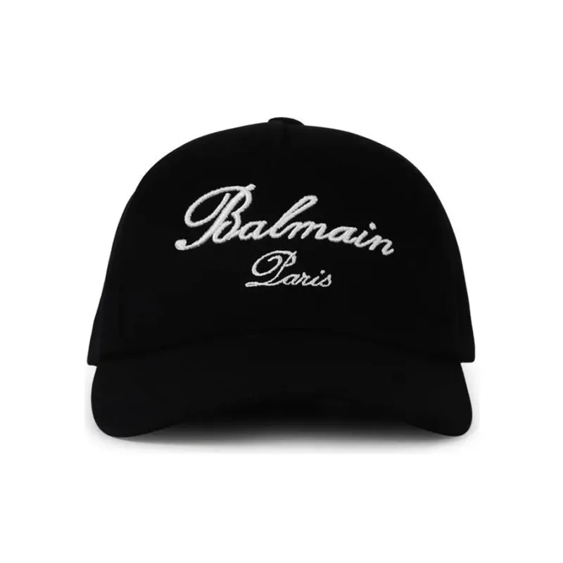 BALMAIN Logo Signature Embroidered Cap-0