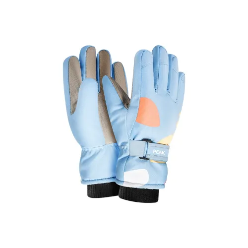 PEAK Polyester Sports Gloves Kids' Lake Blue Pink