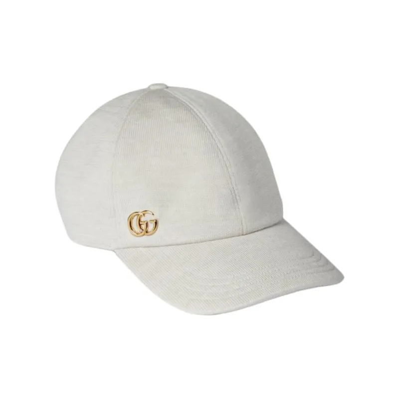GUCCI Wool Baseball Caps Women's White-1