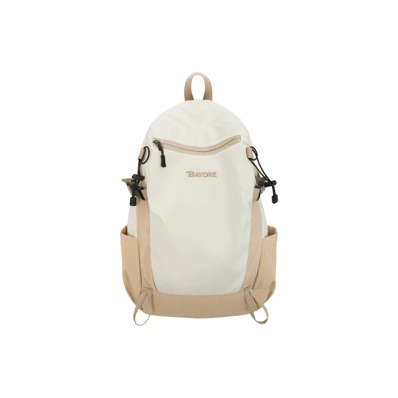 LUVISTRUE Nylon Backpack Regular Unisex White/Black/Green/Purple-0