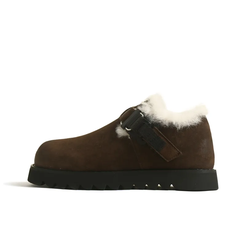CHENTER KATER Fleece-Lined Bokken Shoes Non-slip Lightweight Low-Top Casual Shoes Women's-4