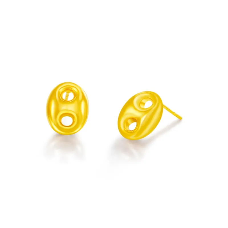 POTTICY 18K Gold Stud Earrings Women's-0