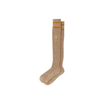 PRADA Knee-High Socks Women's 1 Pack Camel Brown