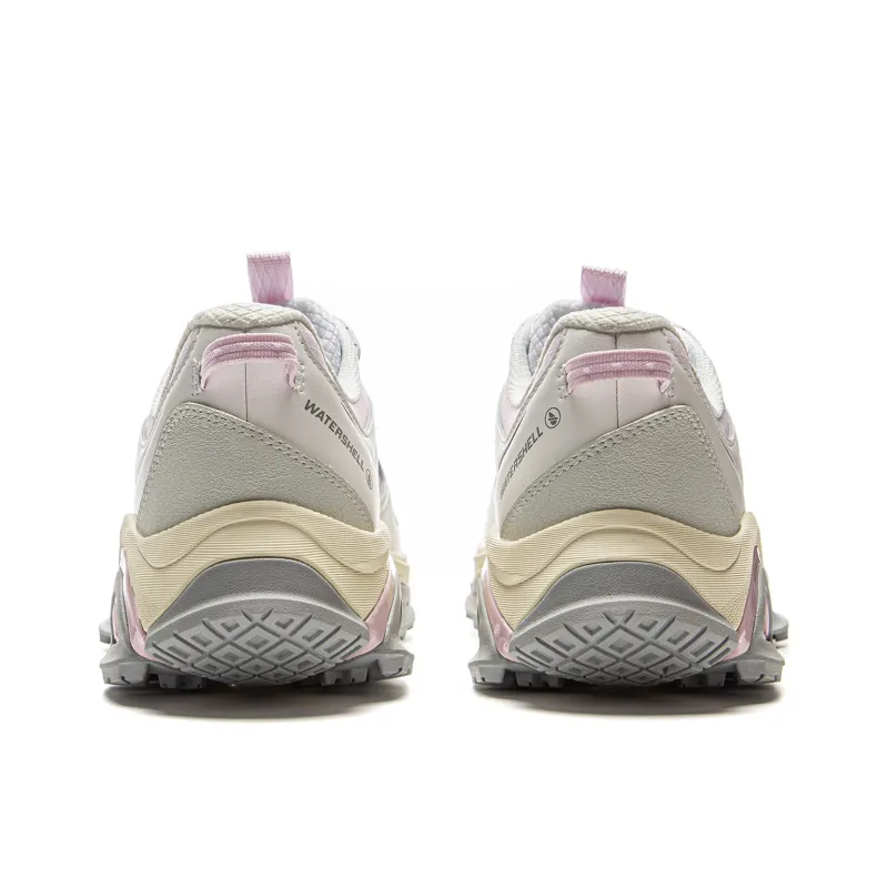 LiNing Slip Resistant Rebound Mid Top Casual Shoes Unisex White Pink-5