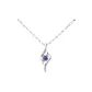 Cupid Necklace[Sunflower Seeds Arrow Heart Chain]Purple Zircon