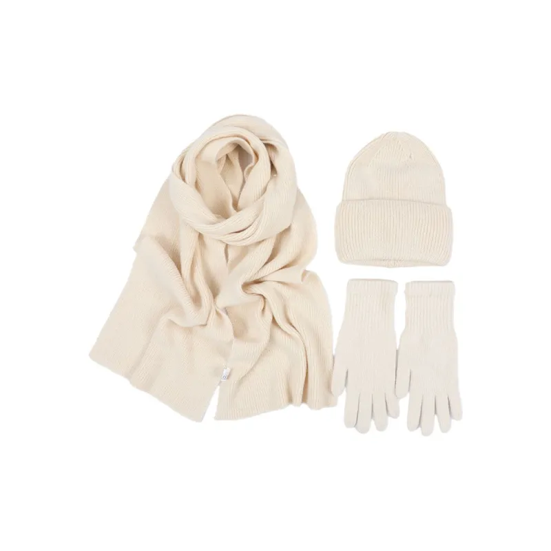 LE TISSERAND Glove Hats & Caps Scarf Three Piece Set Unisex-2