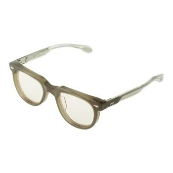 JACQUES MARIE MAGE Acetate Irregular Shape Sunglasses Men's Gray