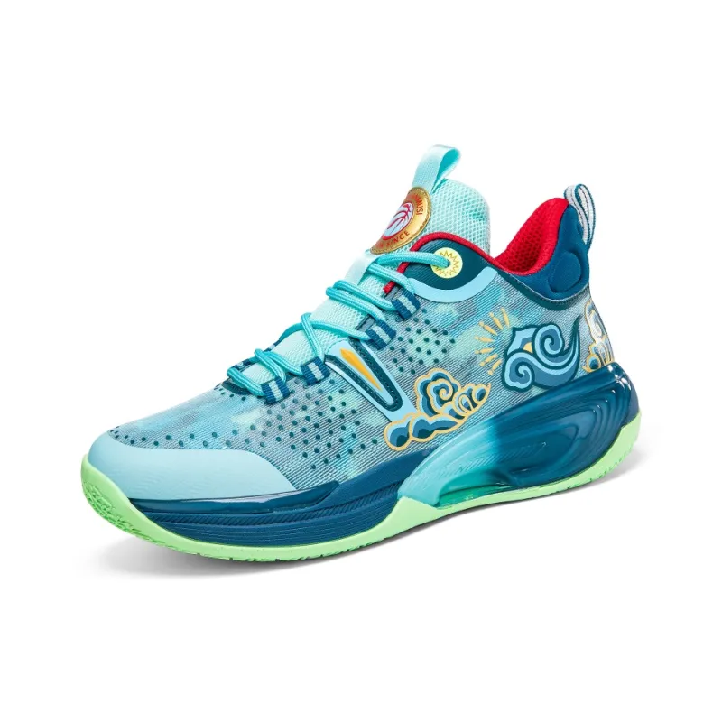 ANDEZHANMUSI Cushioning Anti-Slip And Wear-Resistant Breathable Coverage High-Top Basketball Shoes Men's-8